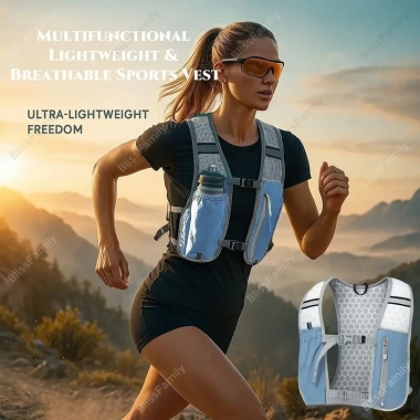 Áo vest chạy nhẹ phản quang, chống nước, giữ nước, giá đỡ điện thoại & ngăn chai - 210,700 VND 3