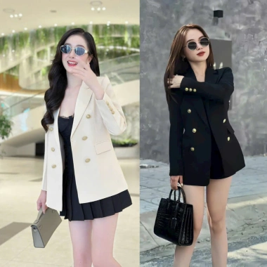 Áo vest chiết eo cúc đồng OXATYL M458 – 2 lớp dài tay sang trọng, giá ưu đãi 680.000đ 7