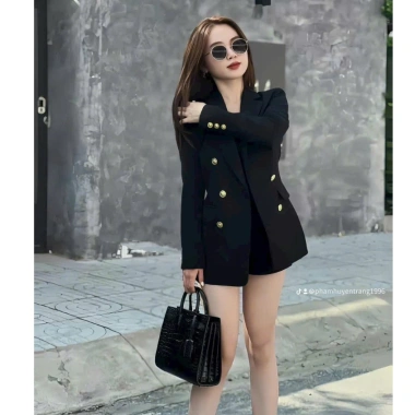 Áo vest chiết eo cúc đồng OXATYL M458 – 2 lớp dài tay sang trọng, giá ưu đãi 680.000đ 8