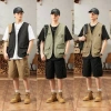 Áo Vest chở hàng nam cỡ lớn Bootrendy – Không tay, nhiều túi, dây kéo, dáng rộng cho safari 3