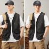 Áo Vest chở hàng nam cỡ lớn Bootrendy – Không tay, nhiều túi, dây kéo, dáng rộng cho safari 4