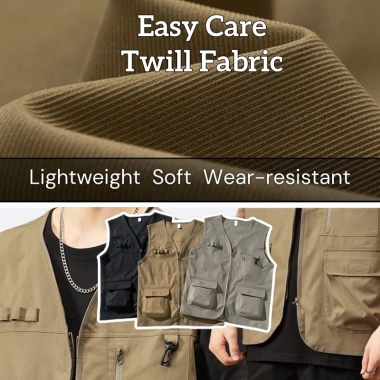 Áo Vest chở hàng nam cỡ lớn Bootrendy – Không tay, nhiều túi, dây kéo, dáng rộng cho safari 6