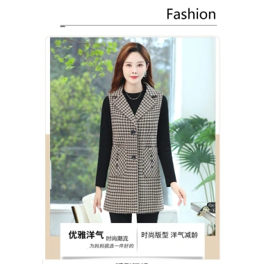 Áo Vest Cổ Trên Nữ Trung Niên Phong Cách Mùa Xuân Thu – Dáng Dài Thanh Lịch, Giá Ưu Đãi 442.908₫