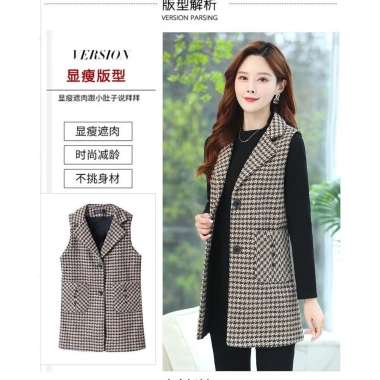 Áo Vest Cổ Trên Nữ Trung Niên Phong Cách Mùa Xuân Thu – Dáng Dài Thanh Lịch, Giá Ưu Đãi 442.908₫ 3 Áo Vest Cổ Trên Nữ Trung Niên Phong Cách Mùa Xuân Thu – Dáng Dài Thanh Lịch, Giá Ưu Đãi 442.908₫ 3