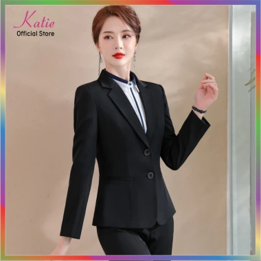 Áo Vest Công Sở Nữ KATIE Chất Tuyết Mưa Cao Cấp Tay Dài Vải Không Xước Không Nhăn Giá 345.000 VND