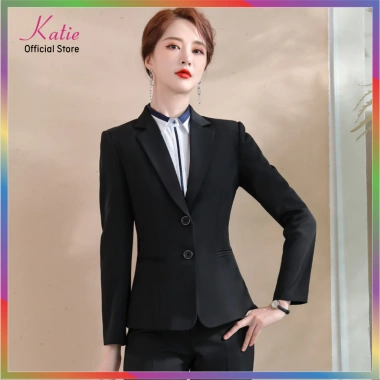 Áo Vest Công Sở Nữ KATIE Chất Tuyết Mưa Cao Cấp Tay Dài Vải Không Xước Không Nhăn Giá 345.000 VND