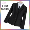 Áo Vest Công Sở Nữ KATIE Chất Tuyết Mưa Cao Cấp Tay Dài Vải Không Xước Không Nhăn Giá 345.000 VND 10