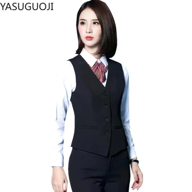 Áo vest công sở nữ slim fit cổ chữ V - Form chuẩn, đa size, giảm giá 22%