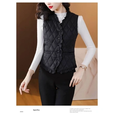 Áo Vest Cổtô Kiểu Hàn Quốc Nữ 2.024 Thu Đông Siêu Nhẹ Ấm Áp Đa Dạng Mix và Match 3 Áo Vest Cổtô Kiểu Hàn Quốc Nữ 2.024 Thu Đông Siêu Nhẹ Ấm Áp Đa Dạng Mix và Match 3