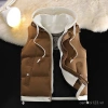 Áo vest cotton ấm áp mũ trùm đầu, thích hợp thể thao ngoài trời, đồng hành cặp đôi - giảm giá 696k 4