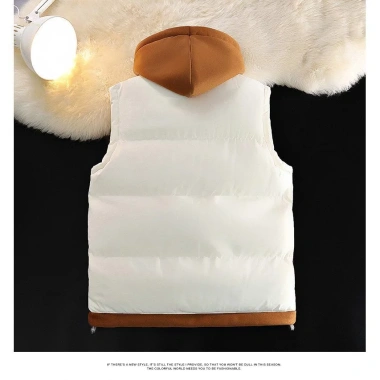 Áo vest cotton ấm áp mũ trùm đầu, thích hợp thể thao ngoài trời, đồng hành cặp đôi - giảm giá 696k 8