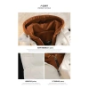 Áo vest cotton ấm áp mũ trùm đầu, thích hợp thể thao ngoài trời, đồng hành cặp đôi - giảm giá 696k 9