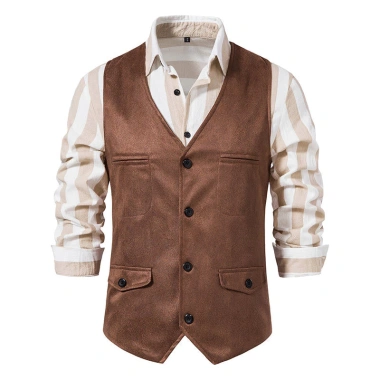 Áo Vest Da Lộn Nam Cổ V Dáng Rộng Cỡ Lớn - Giảm Giá Sốc 399.686₫ 5