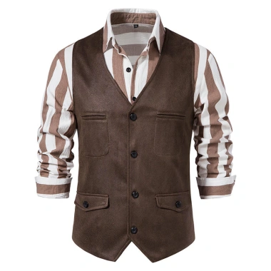 Áo Vest Da Lộn Nam Cổ V Dáng Rộng Cỡ Lớn - Giảm Giá Sốc 399.686₫ 10