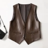 Áo vest da nữ ngắn phong cách mới mùa Thu Đông – Thời trang ghi lê, chỉ 212.840₫ 3