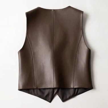 Áo vest da nữ ngắn phong cách mới mùa Thu Đông – Thời trang ghi lê, chỉ 212.840₫ 4 Áo vest da nữ ngắn phong cách mới mùa Thu Đông – Thời trang ghi lê, chỉ 212.840₫ 4