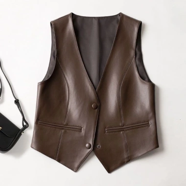 Áo vest da nữ ngắn phong cách mới mùa Thu Đông – Thời trang ghi lê, chỉ 212.840₫ 8 Áo vest da nữ ngắn phong cách mới mùa Thu Đông – Thời trang ghi lê, chỉ 212.840₫ 8