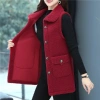 Áo Vest Dày Lông Cừu Len Plus Nút Cho Trung Niên, Không Tay, Ôm Hơn - 457.166 VND 9