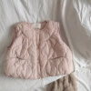 Áo vest đệm Cotton bé gái mùa đông, thiết kế ghi lê thời trang, giá ưu đãi 317.524₫