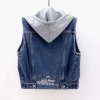 Áo vest Denim ngắn nữ thiết kế mũ tháo rời, ghi lê mới, thời trang – chỉ 290k 2