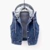 Áo vest Denim ngắn nữ thiết kế mũ tháo rời, ghi lê mới, thời trang – chỉ 290k 3