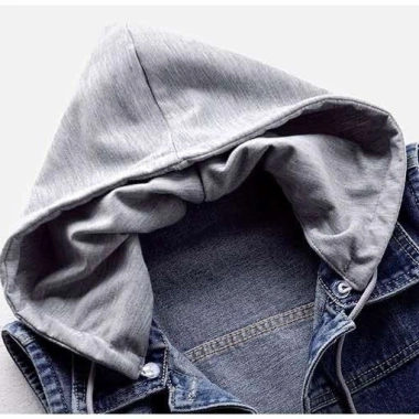 Áo vest Denim ngắn nữ thiết kế mũ tháo rời, ghi lê mới, thời trang – chỉ 290k 8