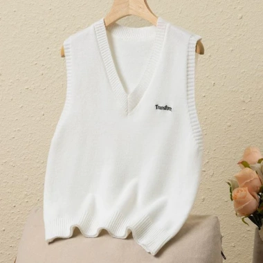 Áo vest dệt kim cao cấp nữ - Phong cách học đường xuân thu 2.025, giá ưu đãi 183k 4