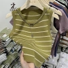 Áo Vest Dệt Kim Nữ Cổ Tròn Không Tay Sọc Đáy - Miễn Phí Vòng Cổ, Giảm 21% 119.443₫ 8