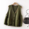 Áo Vest Dệt Kim Nữ Retro – Áo Len Bên Ngoài Văn Học Rời, Giá 199.569₫ 4