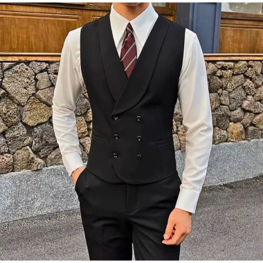 Áo Vest Gile 6 Cúc SHOPMENSTORE - Cổ Ve Rộng Sang Trọng, Vải Chéo 79 Dày Dặn, Giá ưu đãi 579.000đ 8