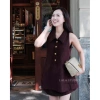 Áo vest gile cúc đồng cổ bẻ thanh lịch, chân váy ngắn A và quần bảo hộ - Jasmine LALASTUDIO giá ưu đãi 558.000₫