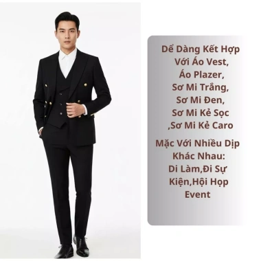 Áo Vest Gile Nam 6 Cúc LuxuryShopMen - Đai Điều Chỉnh Eo, Phong Cách Trẻ Trung Lịch Lãm, Giá 327.980₫ 8