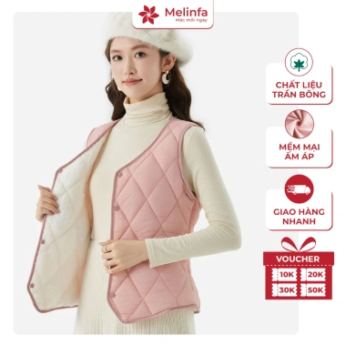 Áo vest gile nữ VAA539 siêu nhẹ, mềm mại, ấm áp, áo phao trần bông, giá 232.200₫