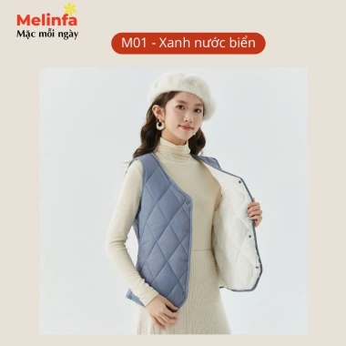 Áo vest gile nữ VAA539 siêu nhẹ, mềm mại, ấm áp, áo phao trần bông, giá 232.200₫ 4