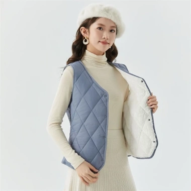 Áo vest gile nữ VAA539 siêu nhẹ, mềm mại, ấm áp, áo phao trần bông, giá 232.200₫ 9