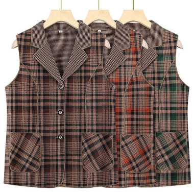 Áo Vest kẻ sọc mỏng cho phụ nữ trung niên - xuân thu, dáng thon, chỉ 151.200 VND