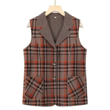 Áo Vest kẻ sọc mỏng cho phụ nữ trung niên - xuân thu, dáng thon, chỉ 151.200 VND 10