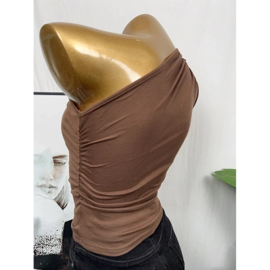 Áo Vest Không Tay Pure Desire Hot Girl Xếp Ly Dây Lưng Top Mùa Hè Nữ 137,160₫