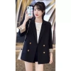 Áo vest lật kẻ nữ công sở cúc đồng tay lật Hàn Quốc trẻ trung năng động 299.000 VND 4