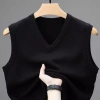 Áo vest len nam mùa thu đông dày cổ V, ấm áp cho trung niên cdWN 10