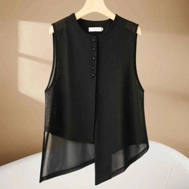 Áo Vest Lưới Mỏng Cổ Tròn Nữ - Phong Cách Tây, Mùa Hè 2.026, Giá 316.517 VND 7