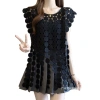 Áo Vest Mùa Hè 2.025 Thiết Kế Tua Rua Không Đều Cổ Tròn Không Tay Giá chỉ 338.227 VND 5