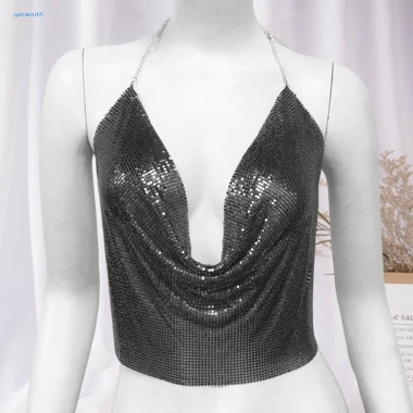 Áo Vest Mùa Hè Cổ V Không Tay, Thoáng Khí Kim Loại, Phong Cách Hẹn Hò - Giá 249.850đ