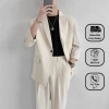 Áo Vest Nam 2 Lớp Form Rộng Dài Độn Vai - Blazer Hàn Quốc CEZCOSHOP 340k