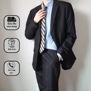 Áo Vest Nam 2 Lớp Form Rộng Dài Độn Vai - Blazer Hàn Quốc CEZCOSHOP 340k 2