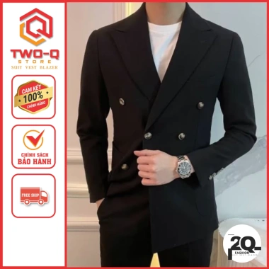 Áo vest nam 6 cúc Hàn Quốc Blazer ôm dáng chuẩn – Giá chỉ 395.280đ tại Q&Q STORE 5