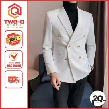 Áo vest nam 6 cúc Hàn Quốc Blazer ôm dáng chuẩn – Giá chỉ 395.280đ tại Q&Q STORE 6