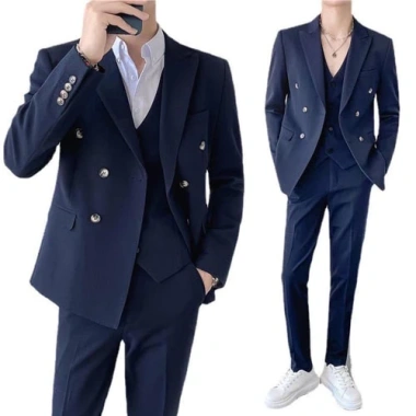 Áo vest nam 6 cúc Hàn Quốc Blazer ôm dáng chuẩn – Giá chỉ 395.280đ tại Q&Q STORE 8
