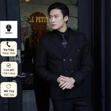 Áo Vest Nam 6 Khuy Double Breasted Cao Cấp: Công Sở Lịch Lãm, Sang Trọng, Đứng Form, Giá Ưu Đãi 571.968đ 3