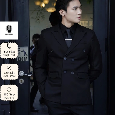 Áo Vest Nam 6 Khuy Double Breasted Cao Cấp: Công Sở Lịch Lãm, Sang Trọng, Đứng Form, Giá Ưu Đãi 571.968đ 4